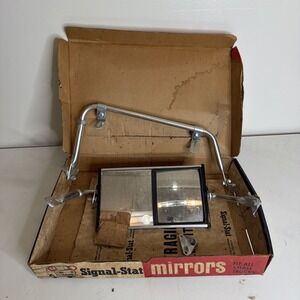 Vintage All Aluminum Junior West Coast Truck Tow Mirror Original signal stat